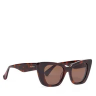 Okulary przeciwsłoneczne - Okulary przeciwsłoneczne Max Mara Glimpse5 MM0099 52E Brązowy - miniaturka - grafika 1