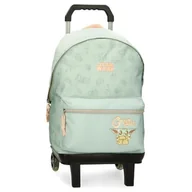 Plecaki szkolne i tornistry - Star Wars Joumma Grogu Plecak szkolny, dostosowany do wózka, zielony, 31 x 44 x 15 cm, poliester, 20,46 l, zielony, plecak szkolny, możliwość dopasowania do wózka, ZIELONY, Plecak szkolny dostosowany - miniaturka - grafika 1