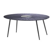 Stoły ogrodowe - Czarny stół ogrodowy z blatem artwood i kamiennym środkiem Bonami Selection Marienlist, 115x190 cm - miniaturka - grafika 1