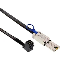 Kable miedziane - InLine Mini SAS HD Kabel SFF-8643 kątowy SFF-8088 0.5m 27637A - miniaturka - grafika 1