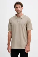 Koszulki męskie - Joop! polo męski kolor beżowy gładki 30045619 - miniaturka - grafika 1