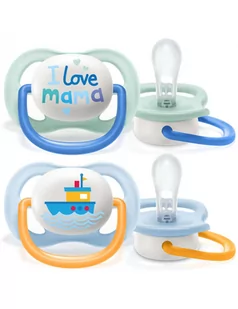 Avent SCF080/01 SMOCZEK ULTRA AIR 0-6 BOY - Smoczki uspokajające - miniaturka - grafika 2