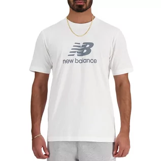 Koszulki sportowe męskie - Koszulka New Balance MT41502WT - biała - grafika 1