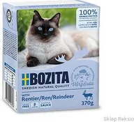 Mokra karma dla kotów - BOZITA Kawałki w sosie z mięsem renifera 370g - miniaturka - grafika 1