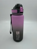 Bidony dla dzieci - BIDON PASO butelka na wodę 850ml BPA FREE pojemny z podziałką OMBRE RÓŻOWY - miniaturka - grafika 1