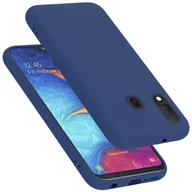 Etui i futerały do telefonów - Pokrowiec Do Samsung Galaxy A10e / A20e Etui w LIQUID NIEBIESKI TPU Silikon Case Cover Obudowa Ochronny Cadorabo - miniaturka - grafika 1