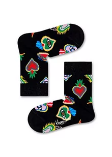 Happy Socks Kids Sacred Heart Sock, Skarpety dla dzieci, Żółty-Zielony-Czerwony-Niebieski-Fioletowy (2-3Y) - Skarpetki damskie - miniaturka - grafika 1