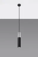 Lampy sufitowe - Sollux Lighting Lampa wisząca BORGIO 1 czarny - miniaturka - grafika 1