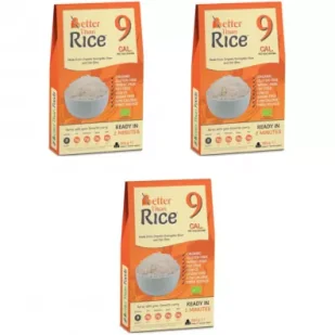 Better Than Foods Makaron (konjac typu noodle w kształcie ryżu) bezglutenowy Zestaw 3 x 385 g Bio - Makaron - miniaturka - grafika 1