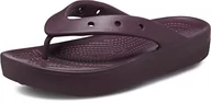 Klapki i japonki damskie - Crocs Classic Platform Flip W, Klapki Damskie, Ciemna wiśnia, 38 EU - miniaturka - grafika 1