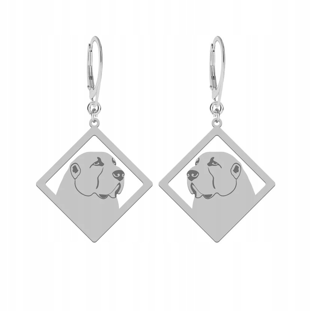 Kolczyki Srebrne z psem Owczarek Środkowoazjatycki 925 Biżuteria GRAWER