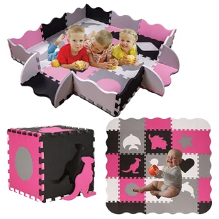 MATA PIANKOWA EDUKACYJNA GRUBA KOJEC DLA DZIECI PUZZLE 25 ELEMENTÓW 3W1 - Maty piankowe - miniaturka - grafika 1
