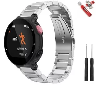 Stalowa Bransoleta Do Garmin 220/230/235/620/630/735Xt + Imadło - Akcesoria do pulsometrów i zegarków sportowych - miniaturka - grafika 1