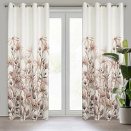 Zasłony - Zasłona gotowa na przelotkach INEZ 250 x 140 cm beżowy - miniaturka - grafika 1