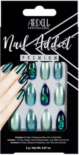 Ardell Nail Addict Premium zestaw zestaw Green Glitter Chrome - Sztuczne paznokcie i akcesoria - miniaturka - grafika 1