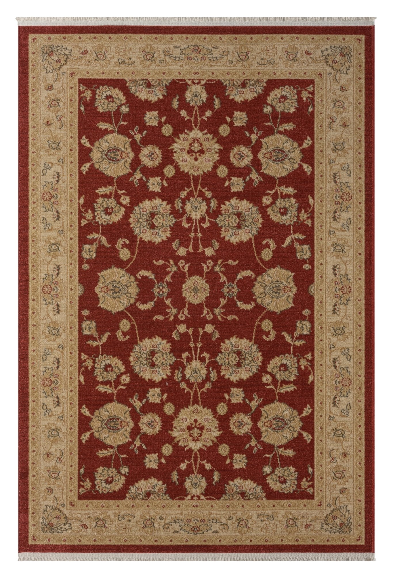 Dywan MY-RUG, Ben 3, 290x200, dywan z krótkim włosiem, orientalny wygląd, szlachetny połysk, czerwony, klasyczny wzór, prostokątny