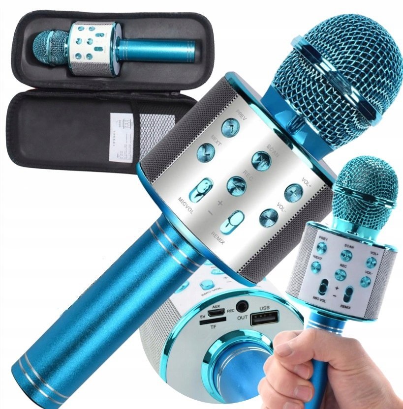 MIKROFON DLA DZIECI MIKROFON KARAOKE MIKROFON BEZPRZEWODOWY Z GŁOŚNIKIEM