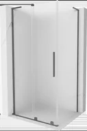 Kabiny prysznicowe - Mexen Velar L kabina prysznicowa rozsuwana 90x80 cm, szron, gun metal - 871-090-080-33-95 - miniaturka - grafika 1