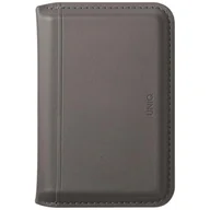 Telefony stacjonarne - Magnetyczny portfel RFID UNIQ Lyden DS stojak na telefon szary - miniaturka - grafika 1
