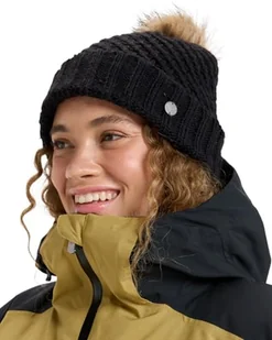 Roxy Czapka Blizzard Beanie Black One Size - Czapki damskie - miniaturka - grafika 1