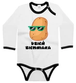 Body dla niemowląt - Body dziecięce Na Dzień Ziemniaka Zemniak Kartofel W Okularach 62/68 - miniaturka - grafika 1