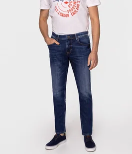 Jeansy męskie comfort slim DENZEL 2287 DARK USED-33\30 - Spodnie męskie - miniaturka - grafika 1