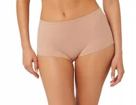 Majtki damskie - GUESS BEŻOWE GŁADKIE MAJTKI TYPU SZORTY Z ELASTANEM L GNA - miniaturka - grafika 1