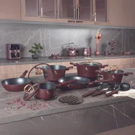 Zestawy garnków i patelni - Zestaw 15 el. garnki, patelnie, akcesoria BerlingerHaus Leonardo BH-8051 BH-8051 - miniaturka - grafika 1