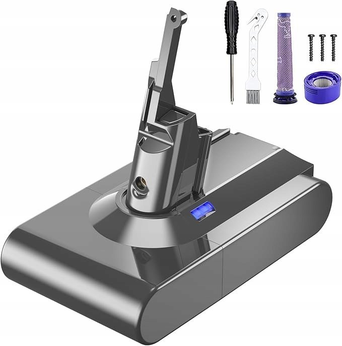 Uniwersalna Bateria Akumulator do Dyson V8 SV10 6000mAh filtry montaż