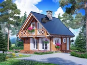 Altany ogrodowe - Tradycyjny domek letniskowy z drewna GOLDAR 80m2 - Nordenwood - miniaturka - grafika 1