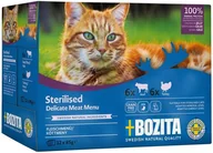 Mokra karma dla kotów - Opakowanie karmy mokrej dla kotów Bozita Bites in Sauce Multibox Wołowina/Indyk 12 szt x 85 g - miniaturka - grafika 1
