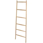 Wieszaki łazienkowe - Wenko Drabinka na ręczniki ACINA drewniana 50740100 - miniaturka - grafika 1