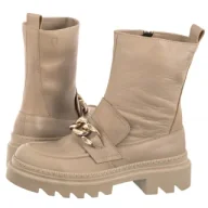 Botki damskie - Botki Beżowe 22359_ (NE420-a) Nessi - miniaturka - grafika 1