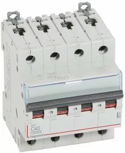 Legrand WYŁĄCZNIK NADPRĄDOWY S 314 4P C 40A 10000A SERII DX3 409340 - Bezpieczniki elektryczne - miniaturka - grafika 1