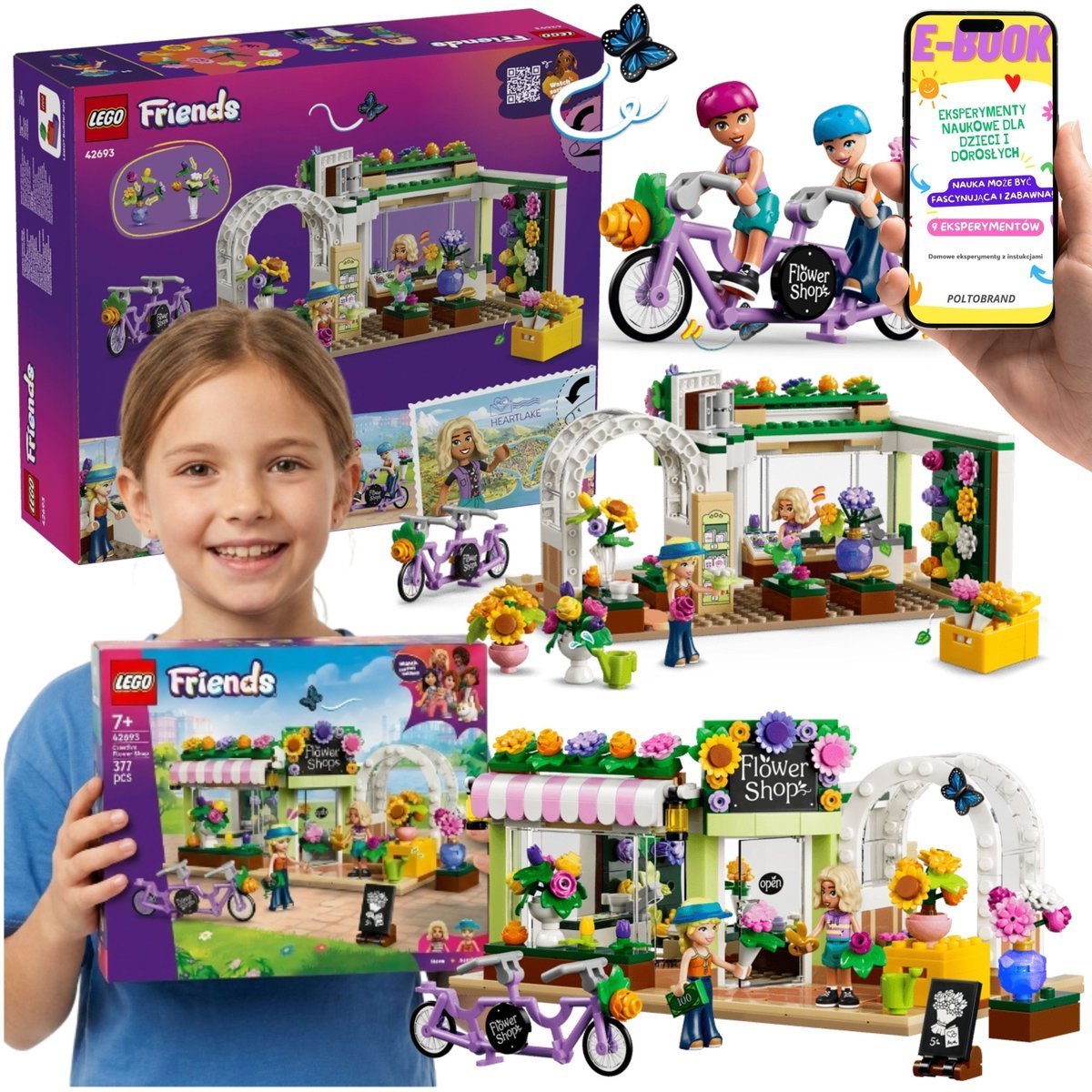 LEGO Friends Kreatywna Kwiaciarnia Sklep z Kwiatami (42693) + E-BOOK