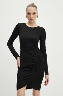 Armani Exchange sukienka kolor czarny mini dopasowana 6DYADA YJEAZ - Sukienki - miniaturka - grafika 1