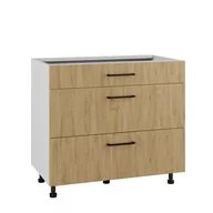 Meble kuchenne - Bari Szafka Dolna Ds-90-2W-1N Modern Dąb Kamienny - miniaturka - grafika 1