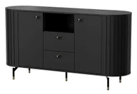 Komody - Komoda Zante 2D3S Za2 Czarny Mat - miniaturka - grafika 1
