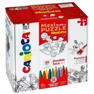 Puzzle - Zestaw puzzli do rysowania Carioca ADVENTURES 42837 KW TRADE - miniaturka - grafika 1