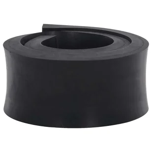 vidaXL Gumowa krawędź do pługa śnieżnego czarna 80x10x2 cm - Zamiatarki - miniaturka - grafika 1