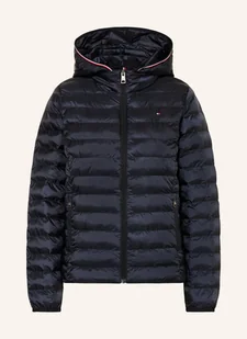 Tommy Hilfiger Kurtka Pikowana Z Odpinanym Kapturem blau - Moda i Uroda OUTLET - miniaturka - grafika 1