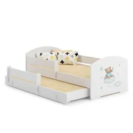 Łóżka dla dzieci i młodzieży - Łóżko podwójne LUK 160x80 Niebieski Miś - miniaturka - grafika 1