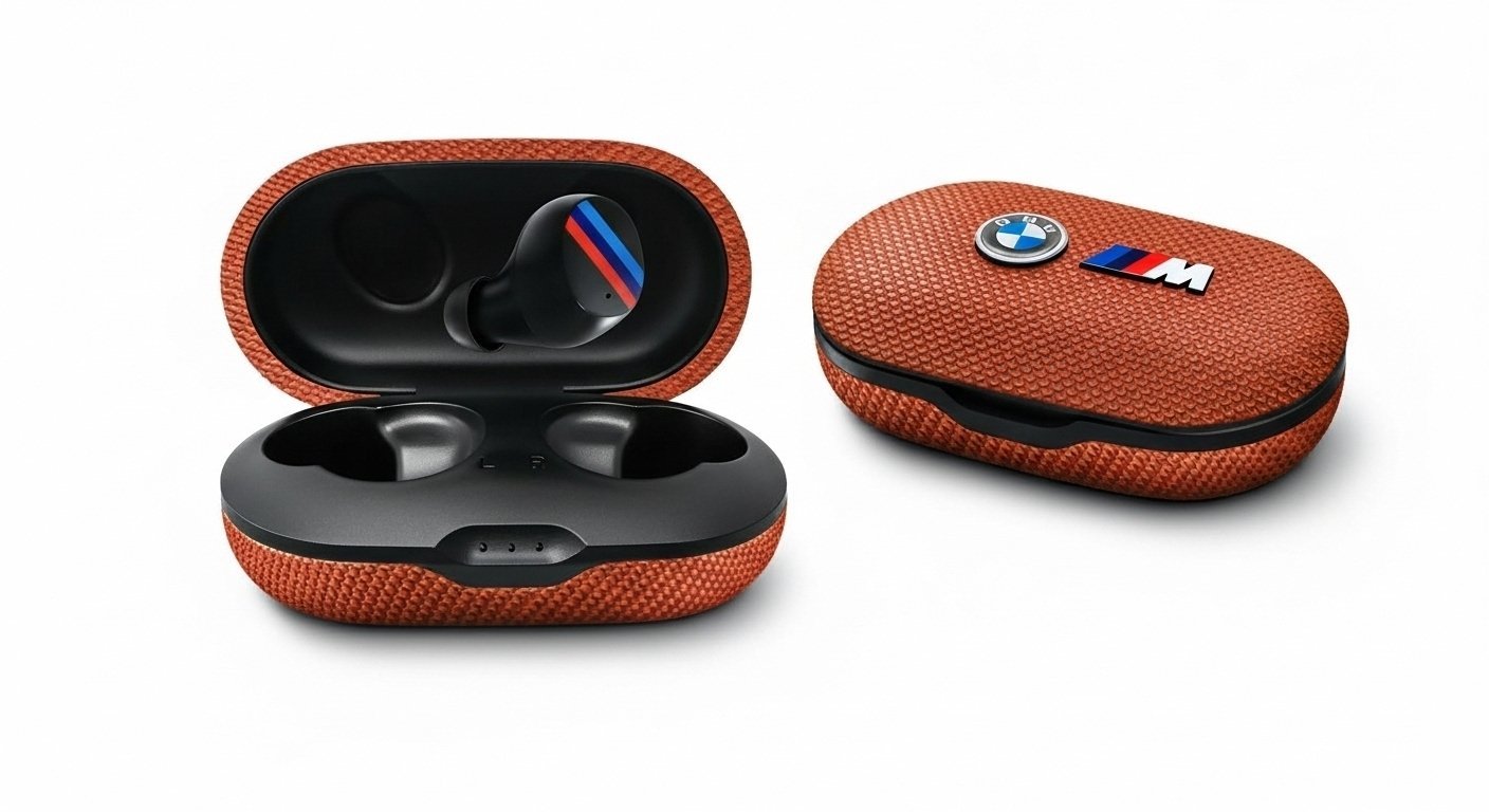 BMW Bluetooth TWS M Metal Logo ENC pomarańczowy