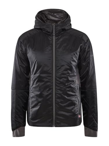 Craft ADV EXPLORE LIGHTWEIGHT lekka kurtka męska XXL czarna pakowalna kurtka outdoorowa męska izolacja PrimaLoft 2 kieszenie zapinane na zamek błyskawiczny kaptur wstawki ze stretchu