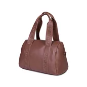 Zestawy naczyń dla dzieci - Childhome Torba do wózka Mommy Club Vegan Leather Dark Brown - miniaturka - grafika 1