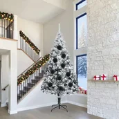 Bombki - vidaXL Zestaw Bombek Choinkowych 4 pcs Czarny - miniaturka - grafika 1