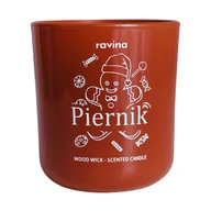Świece - PIERNIK sojowa świeca zapachowa w szkle RAVINA świeczka świąteczna zapach piernika świeca na prezent święta pod choinkę - miniaturka - grafika 1