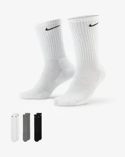 Skarpety długie NIKE Everyday Cotton Cushion 3 PAK sportowe - Skarpetki damskie - miniaturka - grafika 2