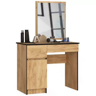 TOALETKA KOSMETYCZNA Z LUSTREM P-2/SL 500x600 LEWA DĄB CRAFT - Toaletki - miniaturka - grafika 1