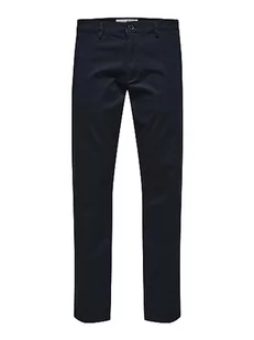 SELETED HOMME Męskie spodnie SLHSLIM-New Miles 175 Flex Pants W N Chino, Dark Sapphire, 33/34, Dark Sapphire, 33W / 34L - Spodenki męskie - miniaturka - grafika 1